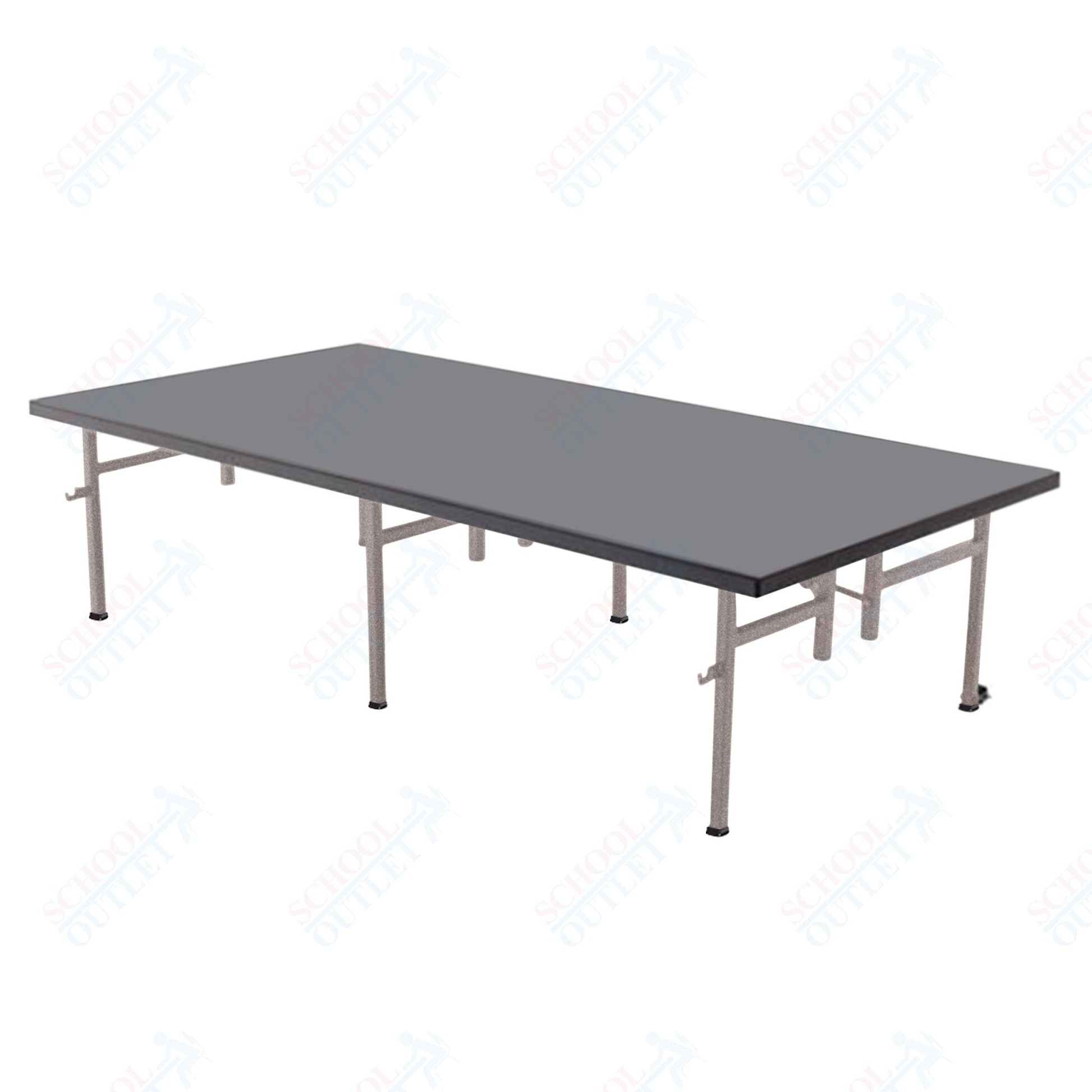 AmTab Fixed Height Stage - Polypropylene Top - 48"W x 72"L x 8"H (AmTab AMT - ST4608P) - SchoolOutlet