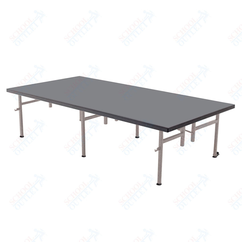 AmTab Fixed Height Stage - Polypropylene Top - 48"W x 72"L x 8"H (AmTab AMT - ST4608P) - SchoolOutlet