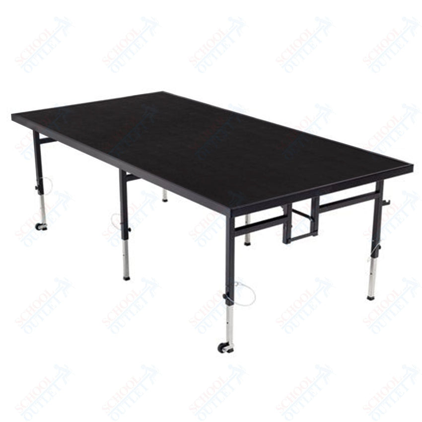 AmTab Adjustable Height Stage - Polypropylene Top - 48"W x 96"L x Adjustable 24" to 32"H (AmTab AMT - STA4824P) - SchoolOutlet
