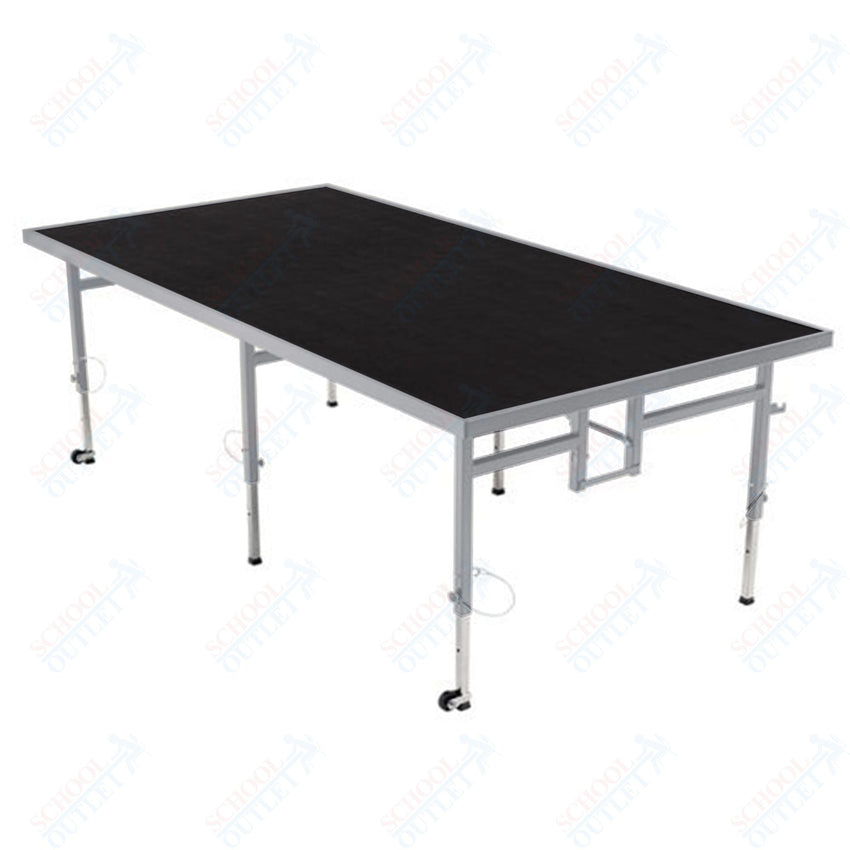 AmTab Adjustable Height Stage - Polypropylene Top - 48"W x 96"L x Adjustable 24" to 32"H (AmTab AMT - STA4824P) - SchoolOutlet