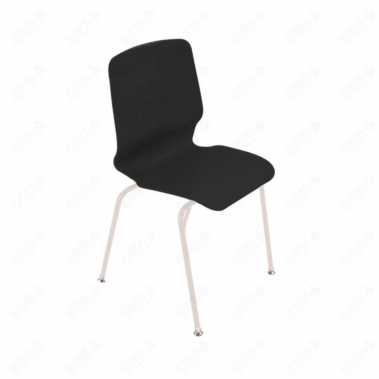 AmTab Stackable Chair - 23"W x 22"D x 33"H - 18" Seat Height (AMT - StackChair - 1 - D) - SchoolOutlet