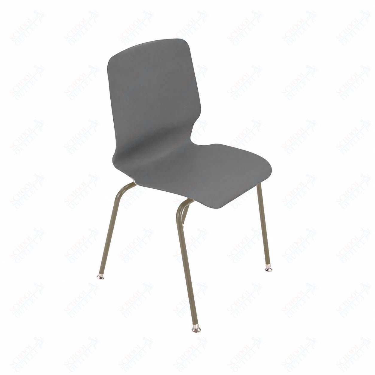 AmTab Stackable Chair - 23"W x 22"D x 33"H - 18" Seat Height (AMT - StackChair - 1 - D) - SchoolOutlet
