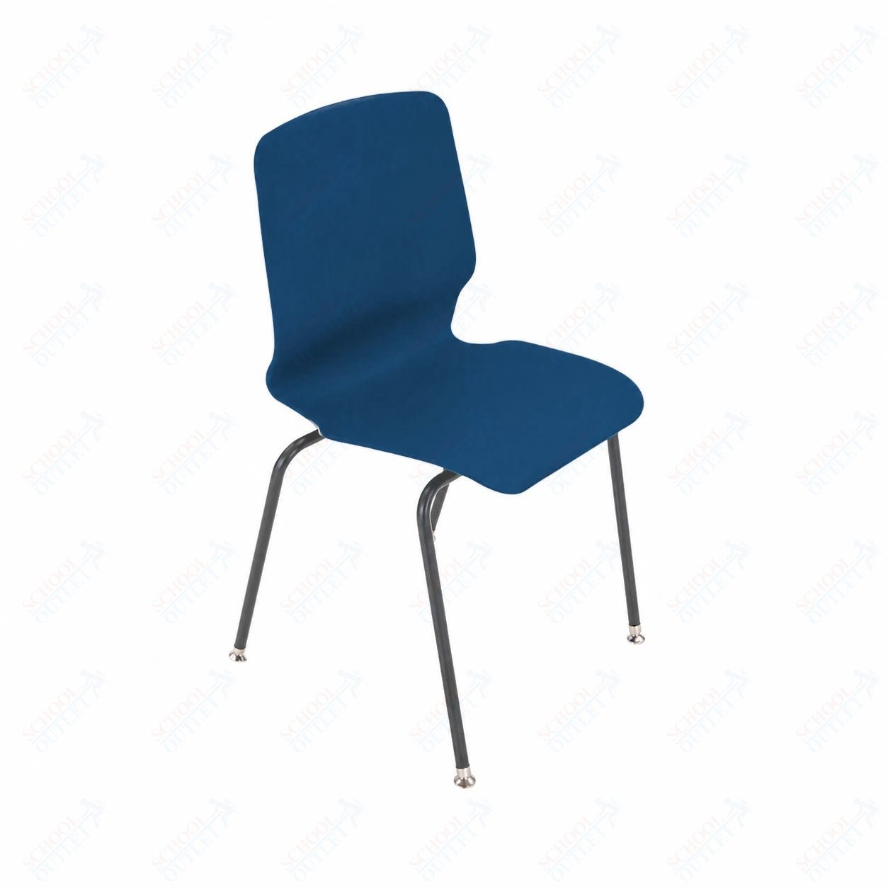 AmTab Stackable Chair - 23"W x 22"D x 33"H - 18" Seat Height (AMT - StackChair - 1 - D) - SchoolOutlet