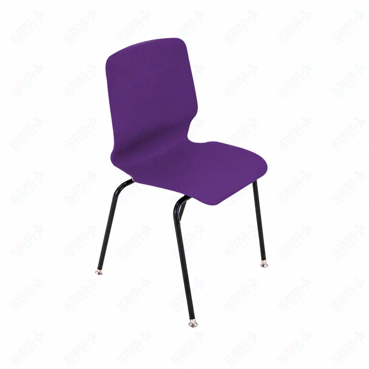 AmTab Stackable Chair - 23"W x 22"D x 33"H - 18" Seat Height (AMT - StackChair - 1 - D) - SchoolOutlet