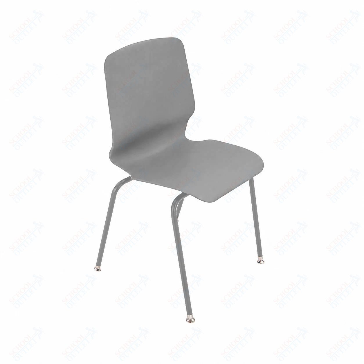 AmTab Stackable Chair - 23"W x 22"D x 33"H - 18" Seat Height (AMT - StackChair - 1 - D) - SchoolOutlet