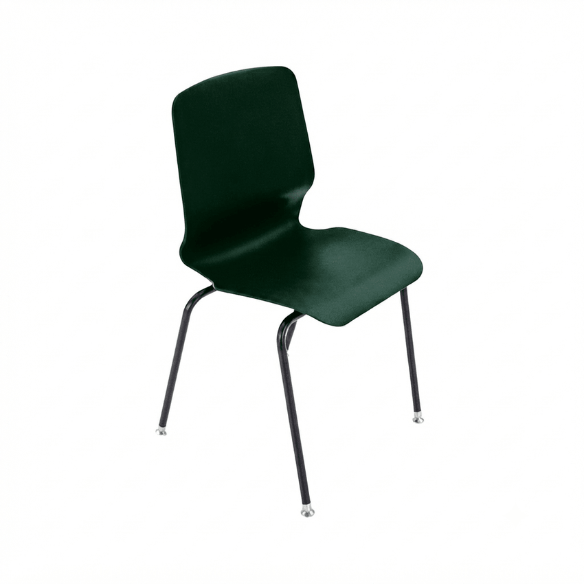 AmTab Stackable Chair with Casters - 22"W x 21"D x 33"H - 18" Seat Height (AMT-StackChair-2-D) - SchoolOutlet
