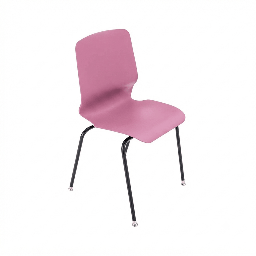 AmTab Stackable Chair with Casters - 22"W x 21"D x 33"H - 18" Seat Height (AMT-StackChair-2-D) - SchoolOutlet