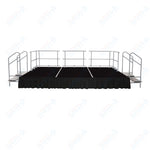 AmTab Fixed Height Stage Set - Carpet Top - 12'W x 16'L x 2'H (144