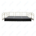 AmTab Fixed Height Stage Set - Carpet Top - 12'W x 32'L x 2'H (144