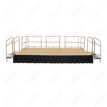 AmTab Fixed Height Stage Set - Carpet Top - 12'W x 32'L x 2'H (144