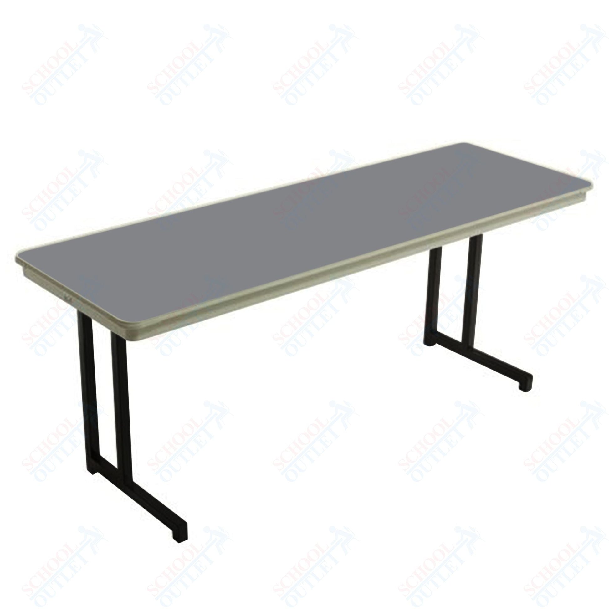 AmTab Dynalite Featherweight Heavy - Duty ABS Plastic Training Table - Rectangle - 18"W x 60"L x 29"H (AmTab AMT - TT185DL) - SchoolOutlet