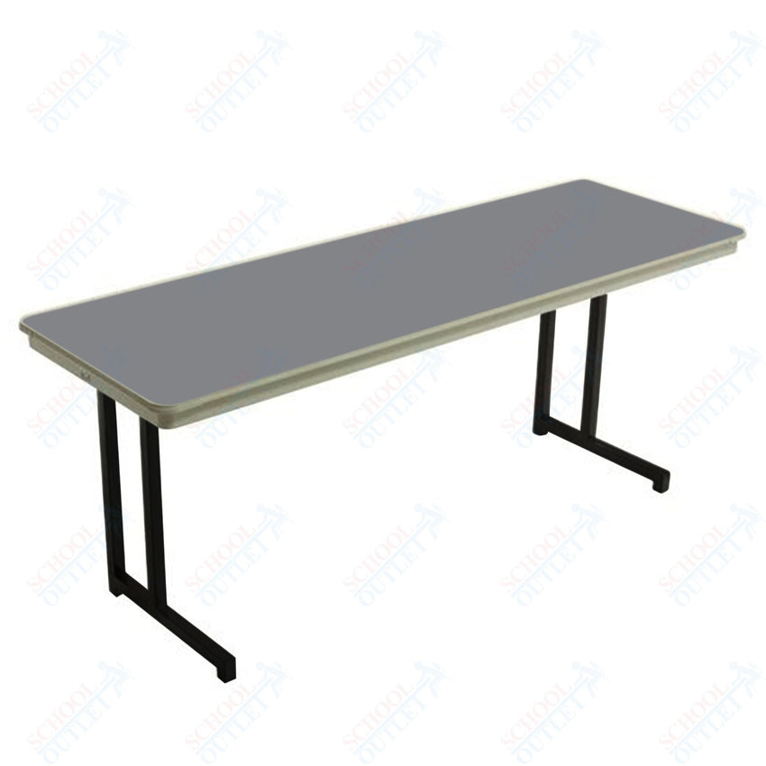 AmTab Dynalite Featherweight Heavy - Duty ABS Plastic Training Table - Rectangle - 18"W x 60"L x 29"H (AmTab AMT - TT185DL) - SchoolOutlet