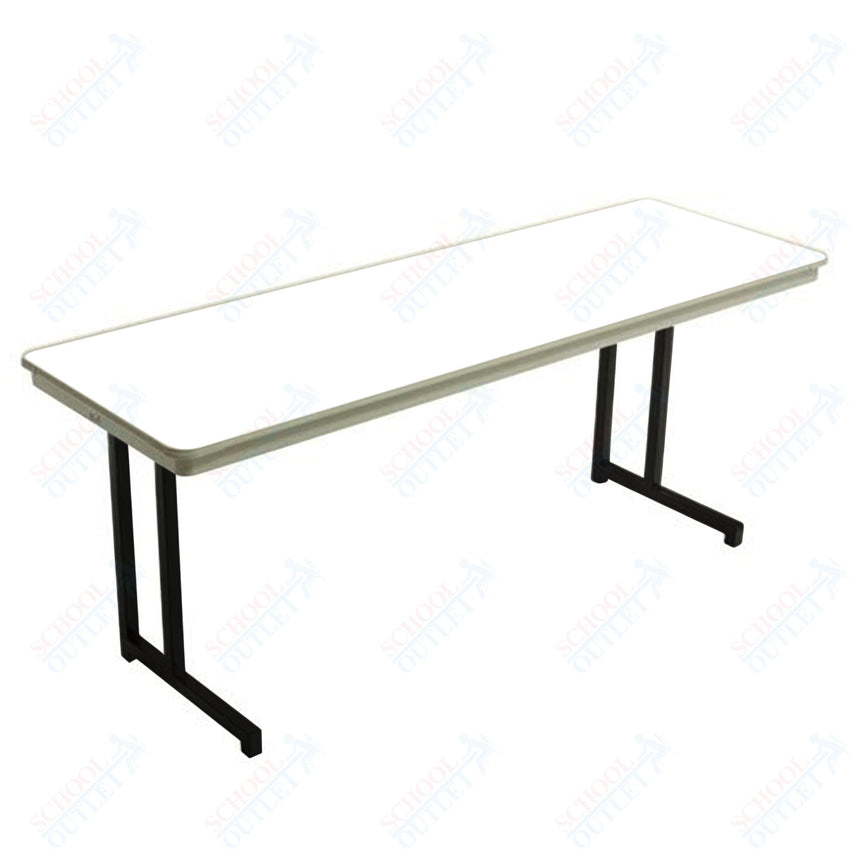AmTab Dynalite Featherweight Heavy - Duty ABS Plastic Training Table - Rectangle - 18"W x 60"L x 29"H (AmTab AMT - TT185DL) - SchoolOutlet