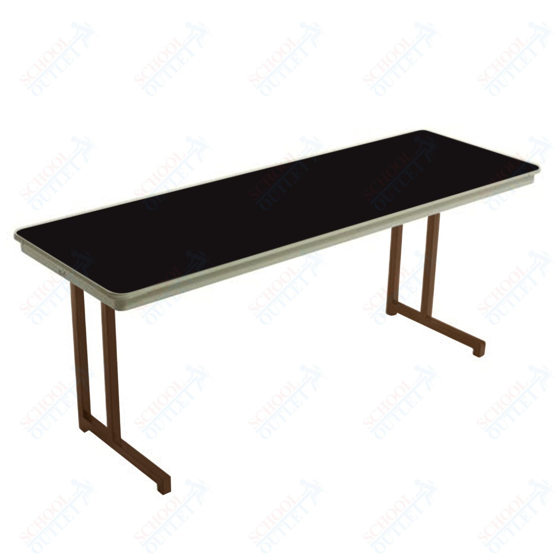 AmTab Dynalite Featherweight Heavy - Duty ABS Plastic Training Table - Rectangle - 18"W x 60"L x 29"H (AmTab AMT - TT185DL) - SchoolOutlet