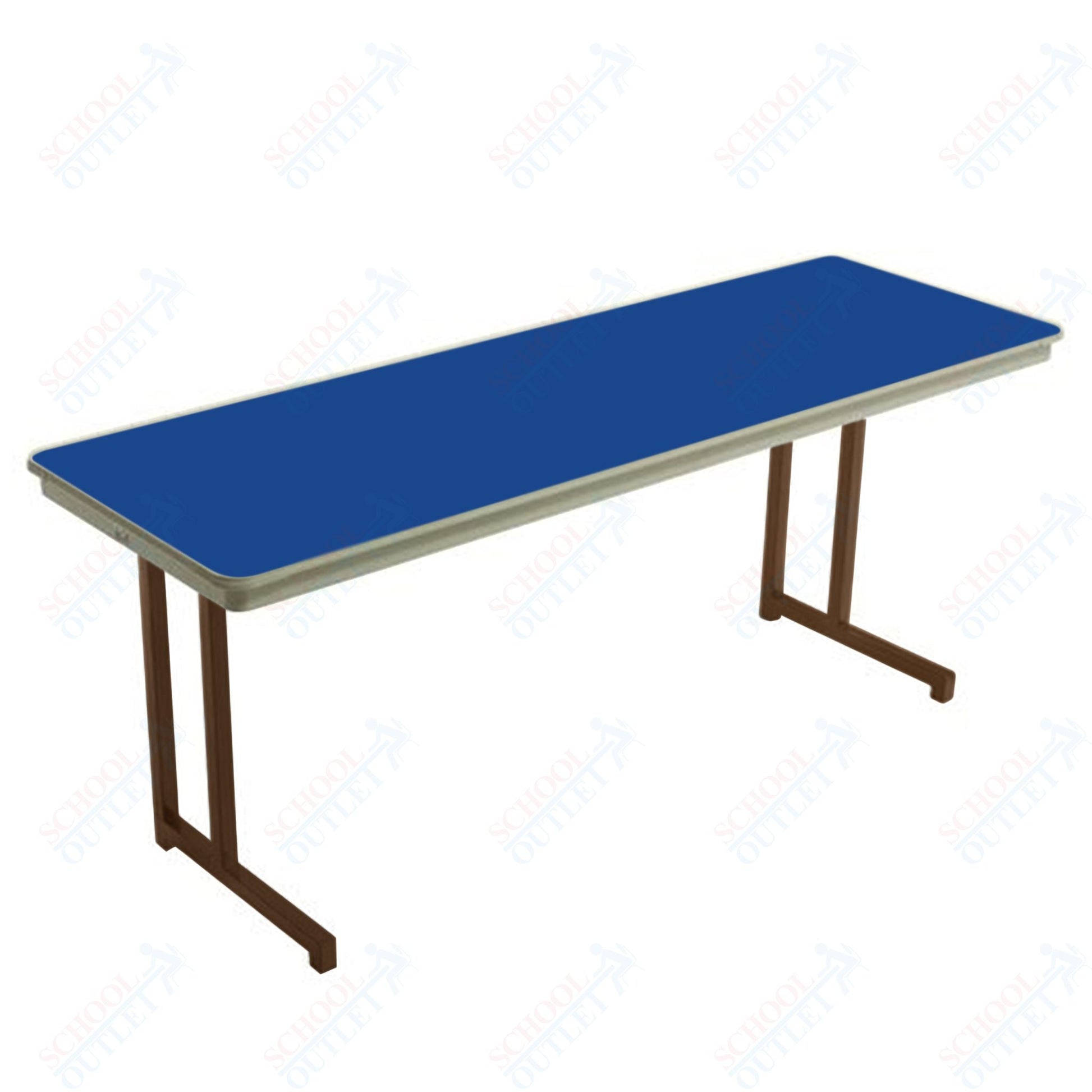 AmTab Dynalite Featherweight Heavy - Duty ABS Plastic Training Table - Rectangle - 18"W x 60"L x 29"H (AmTab AMT - TT185DL) - SchoolOutlet