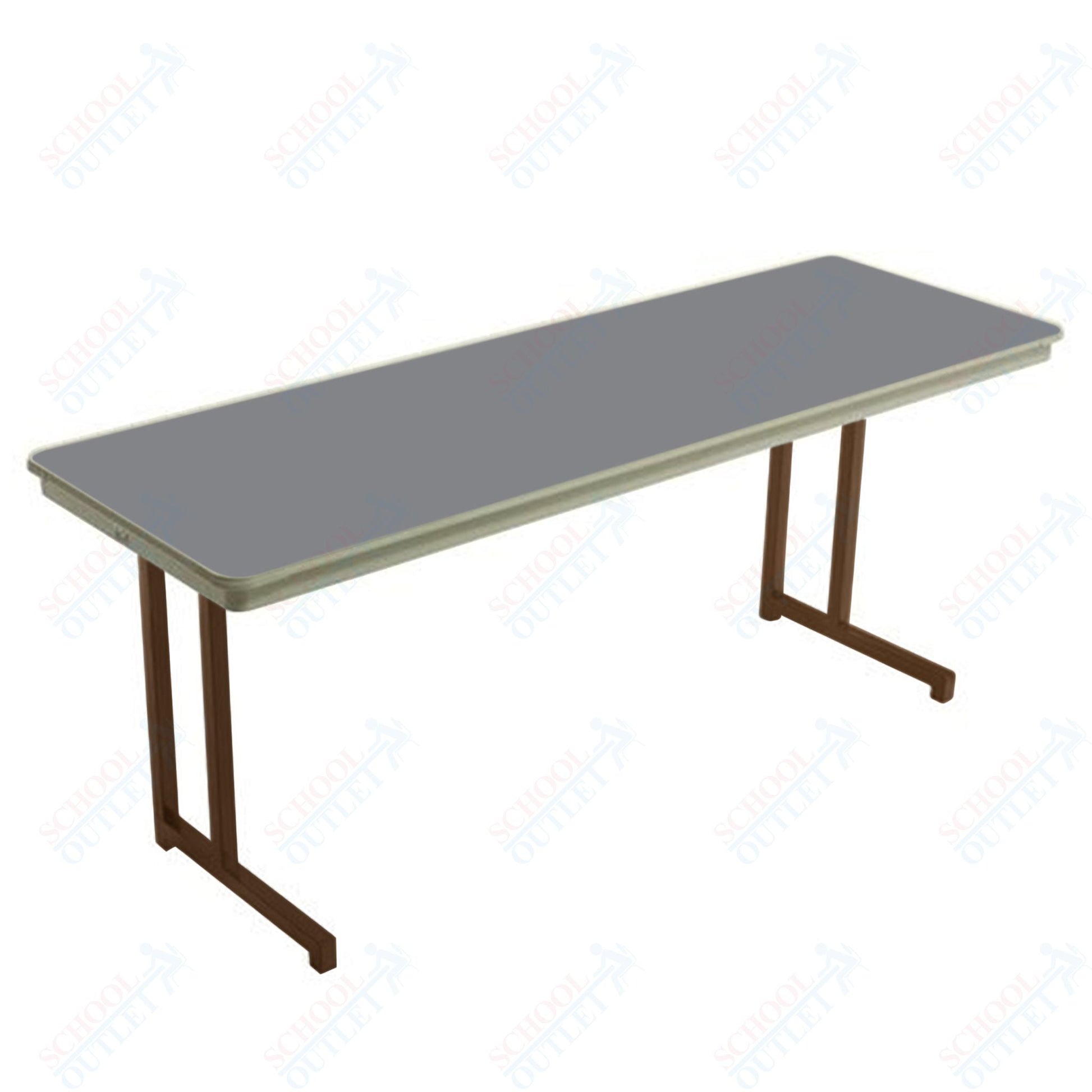 AmTab Dynalite Featherweight Heavy - Duty ABS Plastic Training Table - Rectangle - 18"W x 60"L x 29"H (AmTab AMT - TT185DL) - SchoolOutlet