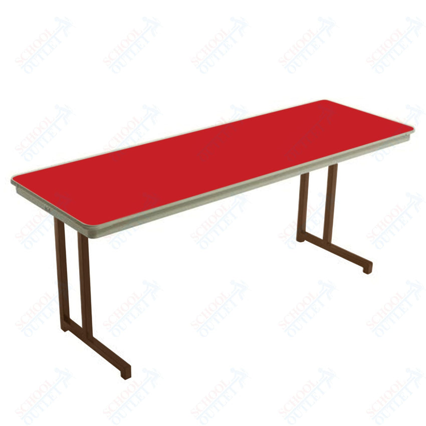 AmTab Dynalite Featherweight Heavy - Duty ABS Plastic Training Table - Rectangle - 18"W x 60"L x 29"H (AmTab AMT - TT185DL) - SchoolOutlet