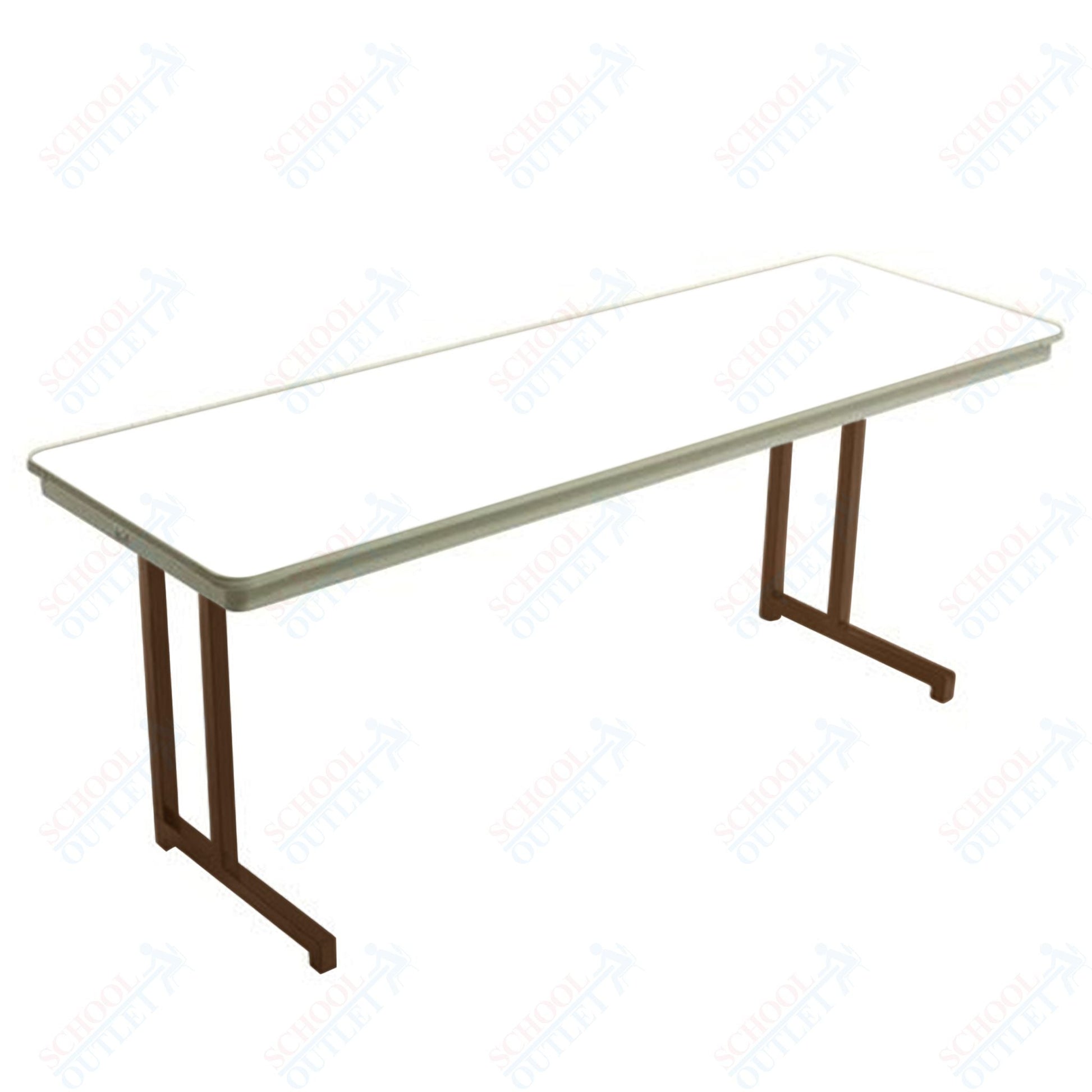 AmTab Dynalite Featherweight Heavy - Duty ABS Plastic Training Table - Rectangle - 18"W x 60"L x 29"H (AmTab AMT - TT185DL) - SchoolOutlet