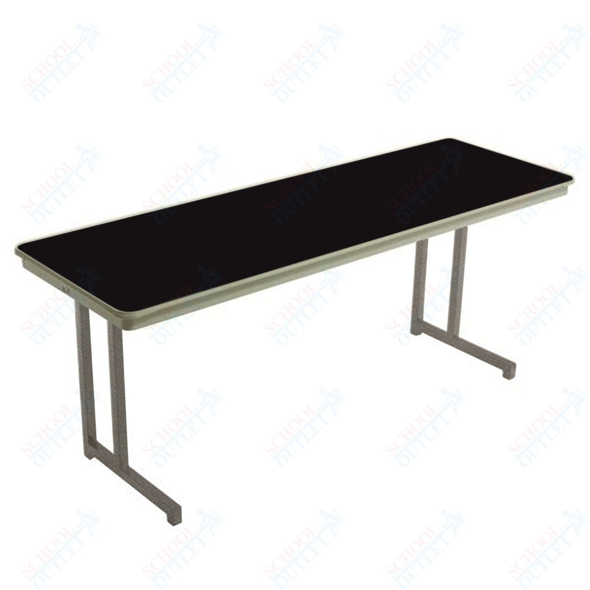 AmTab Dynalite Featherweight Heavy - Duty ABS Plastic Training Table - Rectangle - 18"W x 60"L x 29"H (AmTab AMT - TT185DL) - SchoolOutlet
