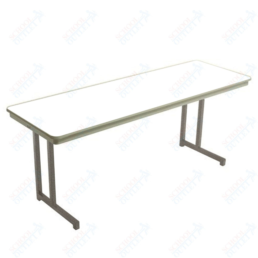 AmTab Dynalite Featherweight Heavy - Duty ABS Plastic Training Table - Rectangle - 18"W x 60"L x 29"H (AmTab AMT - TT185DL) - SchoolOutlet
