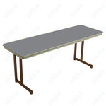 AmTab Dynalite Featherweight Heavy - Duty ABS Plastic Training Table - Rectangle - 24