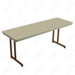 AmTab Dynalite Featherweight Heavy - Duty ABS Plastic Training Table - Rectangle - 24
