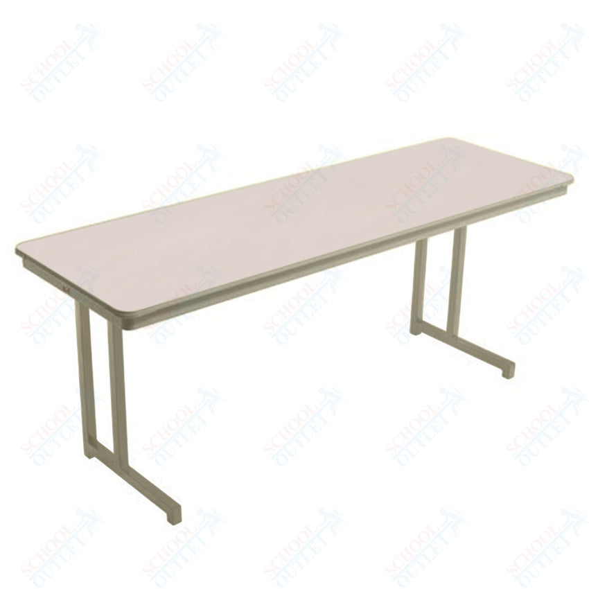 AmTab Dynalite Featherweight Heavy - Duty ABS Plastic Training Table - Rectangle - 24"W x 96"L x 29"H (AmTab AMT - TT248DL) - SchoolOutlet