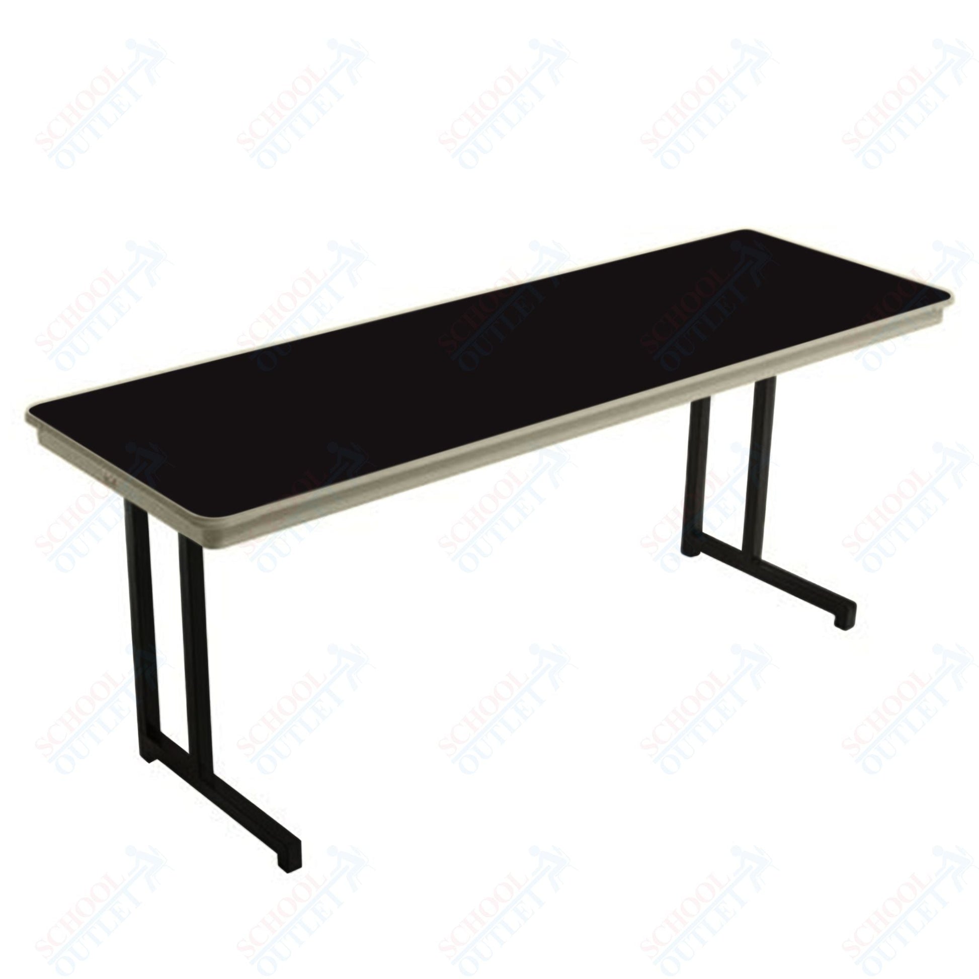 AmTab Dynalite Featherweight Heavy - Duty ABS Plastic Training Table - Rectangle - 24"W x 96"L x 29"H (AmTab AMT - TT248DL) - SchoolOutlet