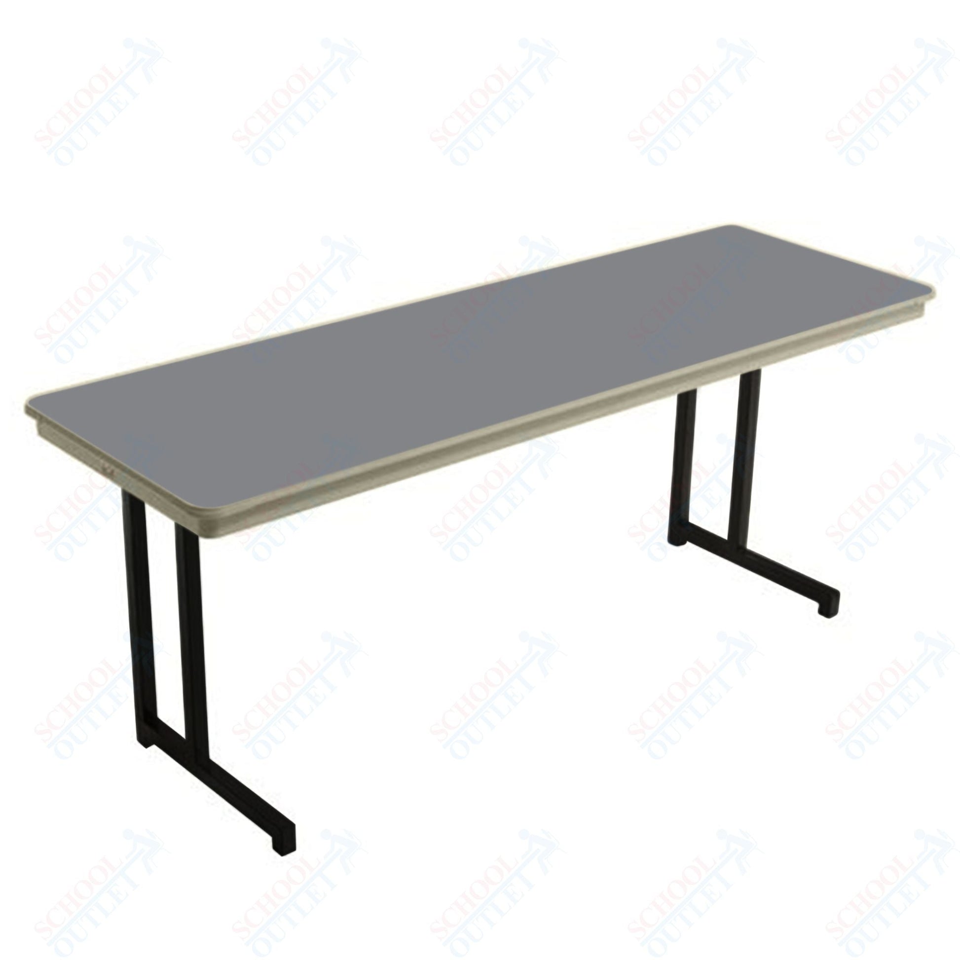 AmTab Dynalite Featherweight Heavy - Duty ABS Plastic Training Table - Rectangle - 24"W x 96"L x 29"H (AmTab AMT - TT248DL) - SchoolOutlet