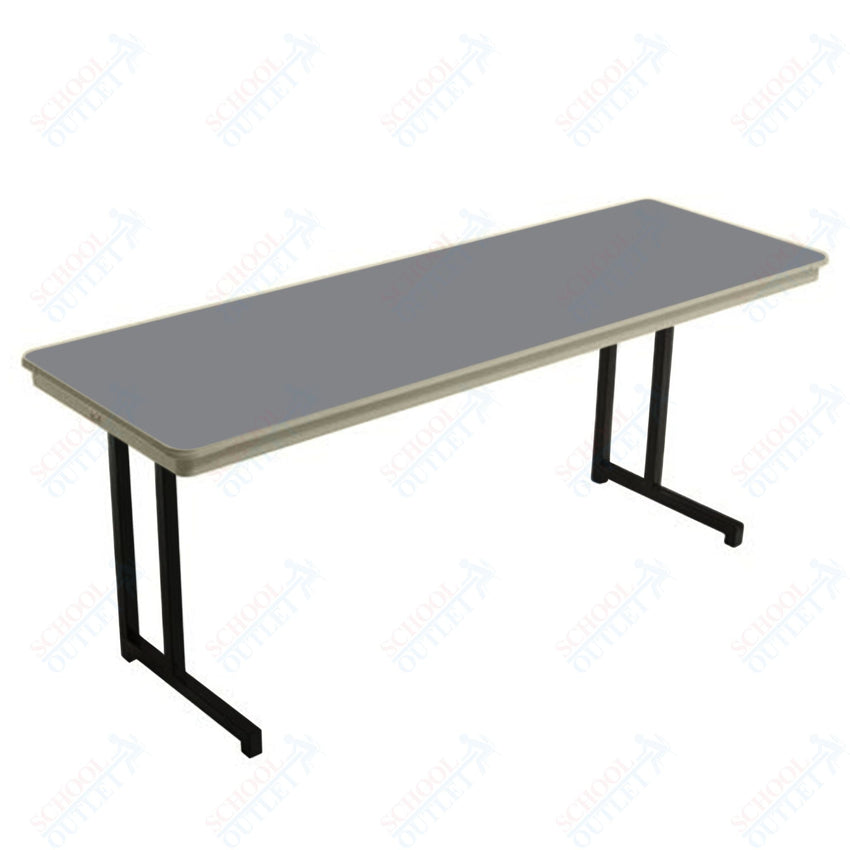 AmTab Dynalite Featherweight Heavy - Duty ABS Plastic Training Table - Rectangle - 24"W x 96"L x 29"H (AmTab AMT - TT248DL) - SchoolOutlet