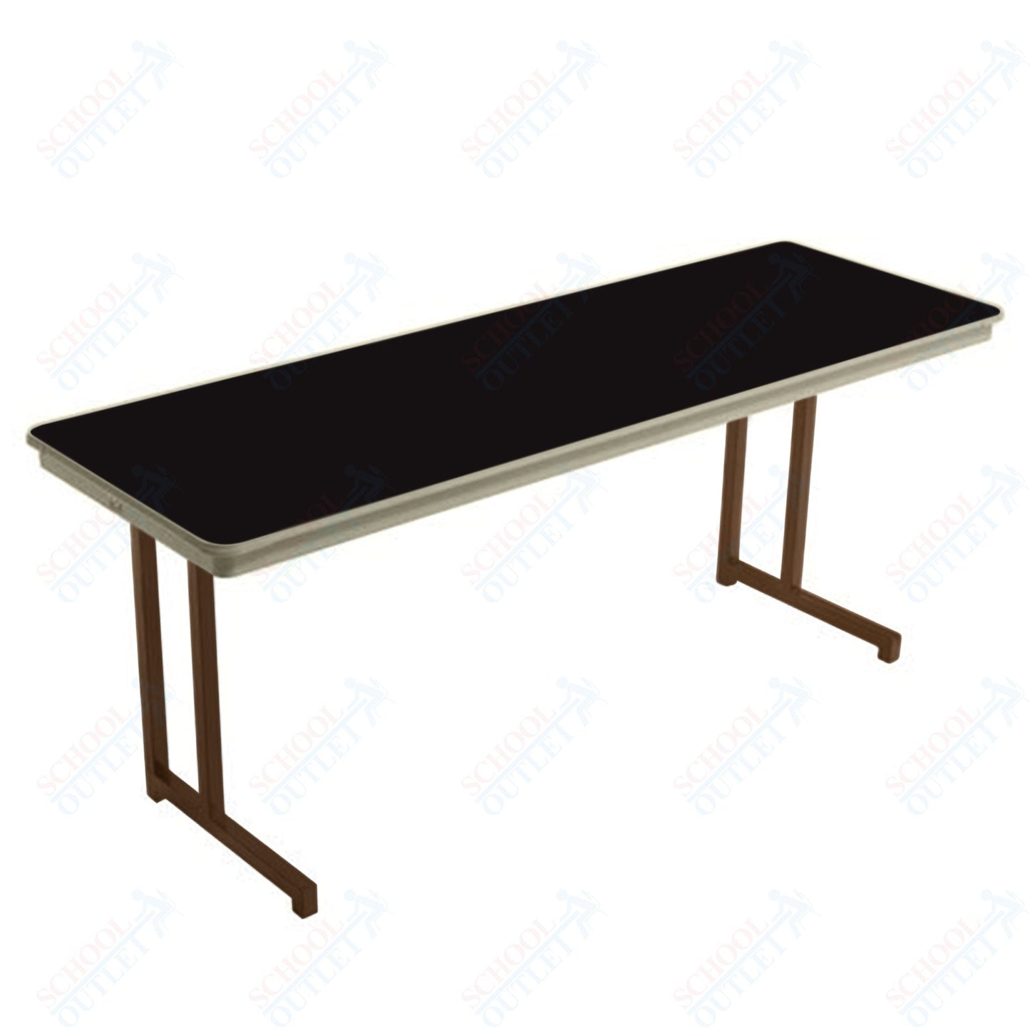 AmTab Dynalite Featherweight Heavy - Duty ABS Plastic Training Table - Rectangle - 24"W x 96"L x 29"H (AmTab AMT - TT248DL) - SchoolOutlet