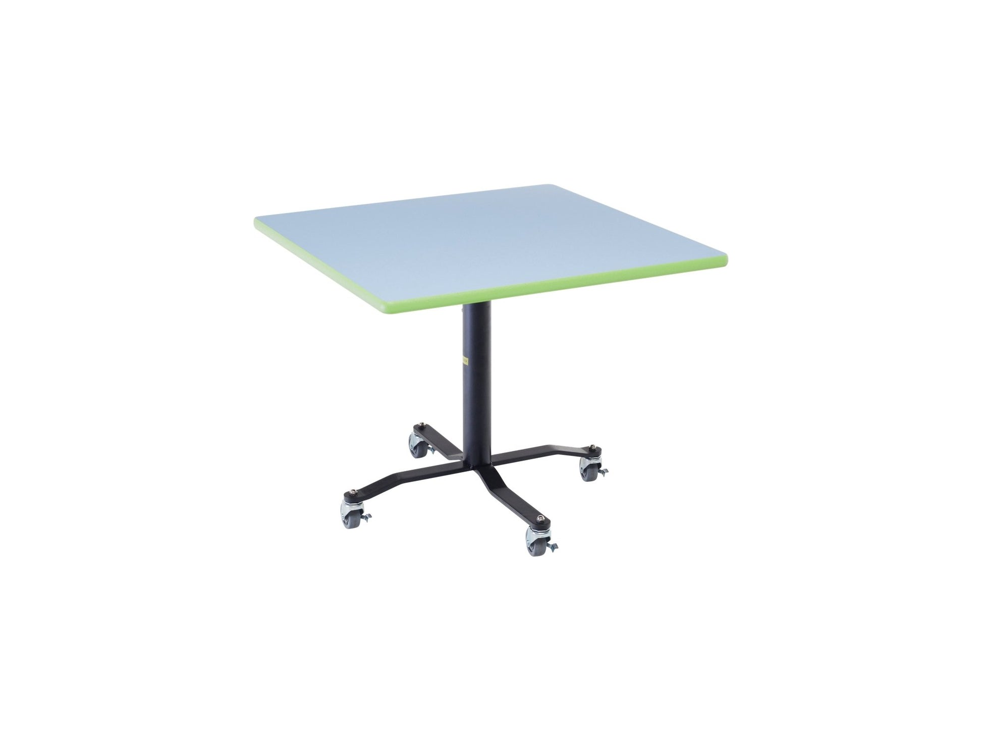 AmTab Whiteboard Table Markerboard Table Dry Erase Table - Mobile E - Z Tilt Caf Table - Square - 30" x 30" x Adjustable 30"H to 42"H (AmTab AMT - WCBSQ30) - SchoolOutlet