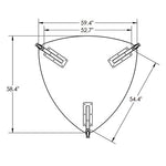 Allied Innovation-X Modern Multipurpose Apex Dry Erase Table - 48
