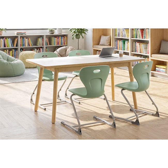 Allied Artisan Wood Designer Rectangle Table with Laminate Top, 48"W x 24"D x 24"H (ALD-DS244824)