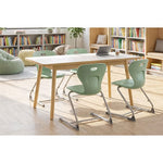Allied Artisan Wood Designer Rectangle Table with Laminate Top, 48