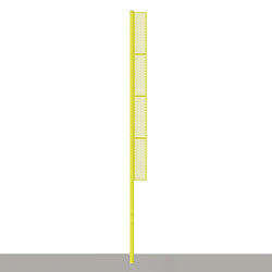 Jaypro Sports Foul Poles - Professional - 30 ft. - Baseball - Yellow -Set of 2 - Semi Permanent (BBFP-30)