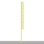 Jaypro Sports Foul Poles - Professional - 30 ft. - Baseball - Yellow -Set of 2 - Semi Permanent (BBFP-30)