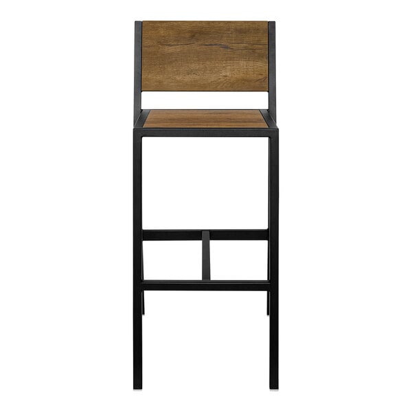 BFM Seating - Chester Barstool - Relic Seat & Back - Steel Frame - (BFM - 102B) - SchoolOutlet