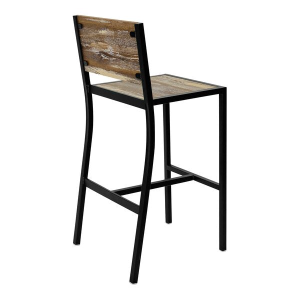BFM Seating - Chester Barstool - Relic Seat & Back - Steel Frame - (BFM - 102B) - SchoolOutlet