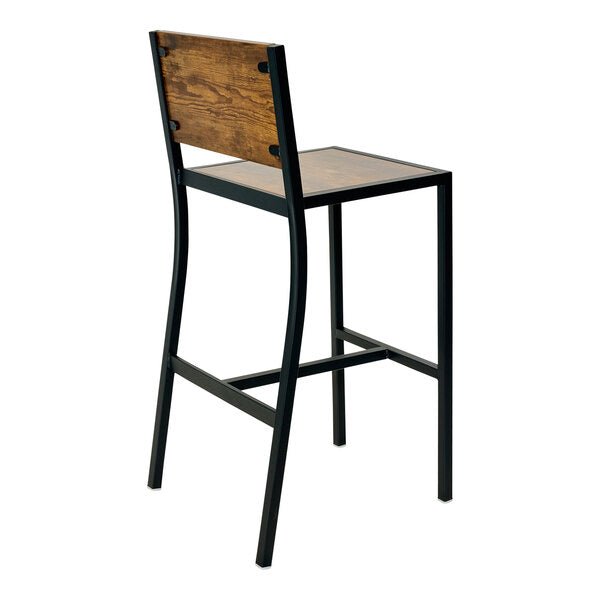 BFM Seating - Chester Barstool - Relic Seat & Back - Steel Frame - (BFM - 102B) - SchoolOutlet
