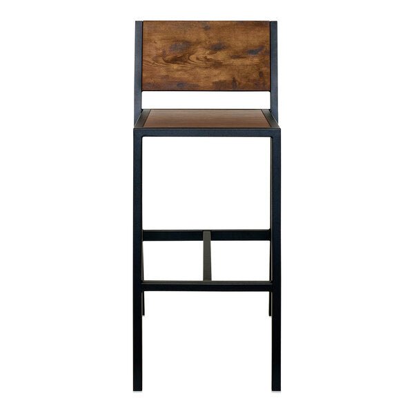 BFM Seating - Chester Barstool - Relic Seat & Back - Steel Frame - (BFM - 102B) - SchoolOutlet