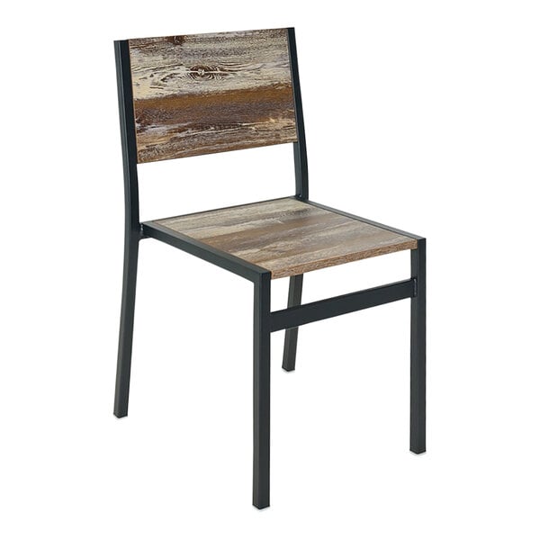 BFM Seating - Chester Chair - Relic Seat & Back - Steel Frame - (BFM - 102C) - SchoolOutlet