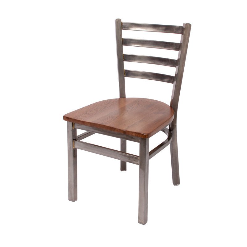 BFM Seating - Lima Ladder Back Chair - Relic Seat - Steel Frame - (BFM - 2160C) - SchoolOutlet