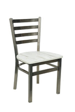 BFM Seating - Lima Ladder Back Chair - Relic Seat - Steel Frame - (BFM - 2160C) - SchoolOutlet