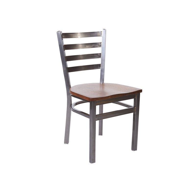 BFM Seating - Lima Ladder Back Chair - Relic Seat - Steel Frame - (BFM - 2160C) - SchoolOutlet