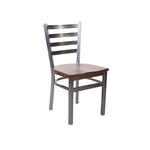 BFM Seating - Lima Ladder Back Chair - Relic Seat - Steel Frame - (BFM - 2160C) - SchoolOutlet