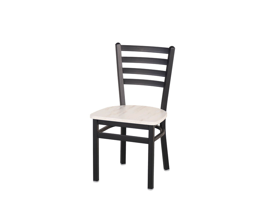 BFM Seating - Lima Ladder Back Chair - Relic Seat - Steel Frame - (BFM - 2160C) - SchoolOutlet