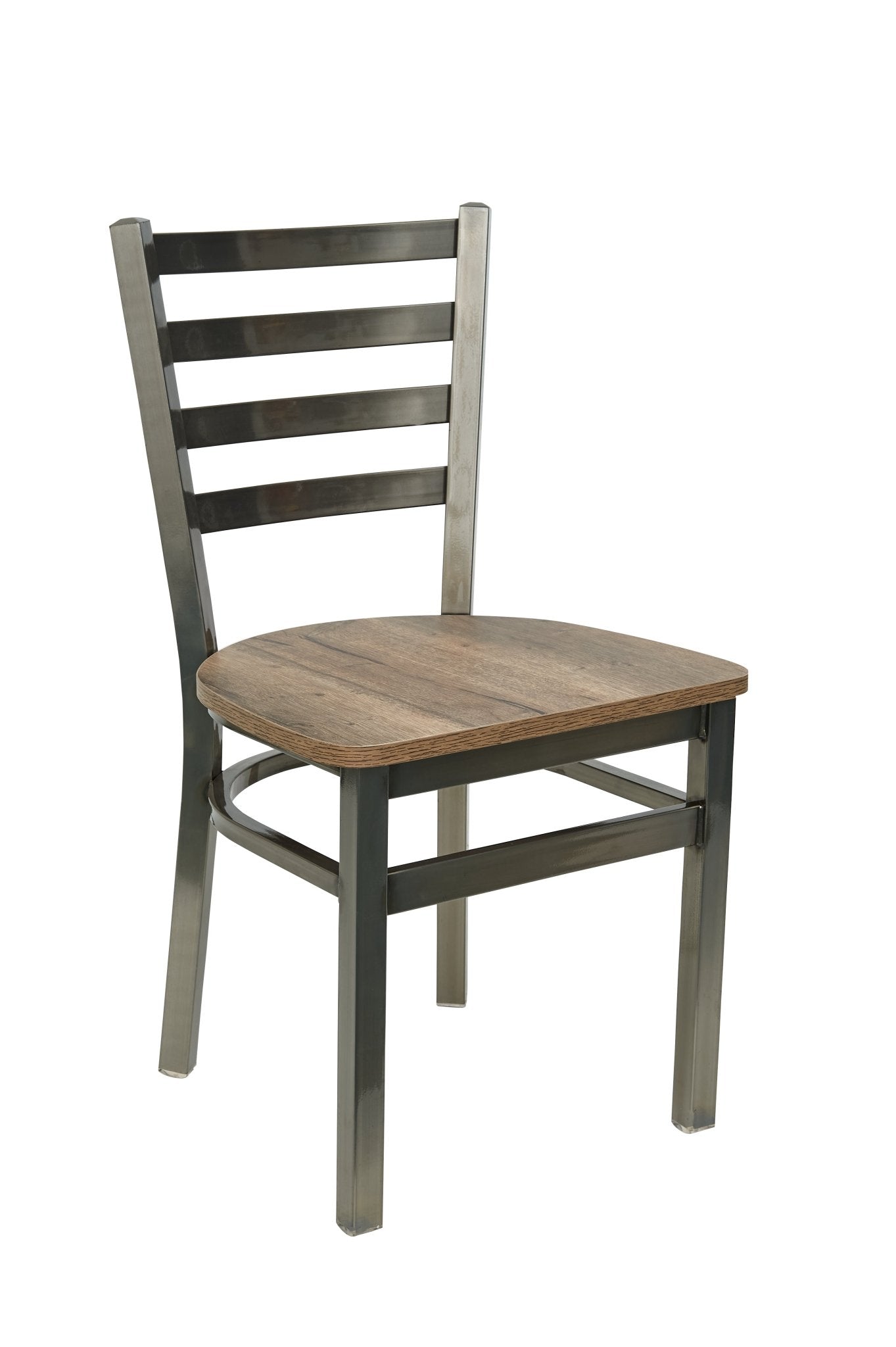 BFM Seating - Lima Ladder Back Chair - Relic Seat - Steel Frame - (BFM - 2160C) - SchoolOutlet