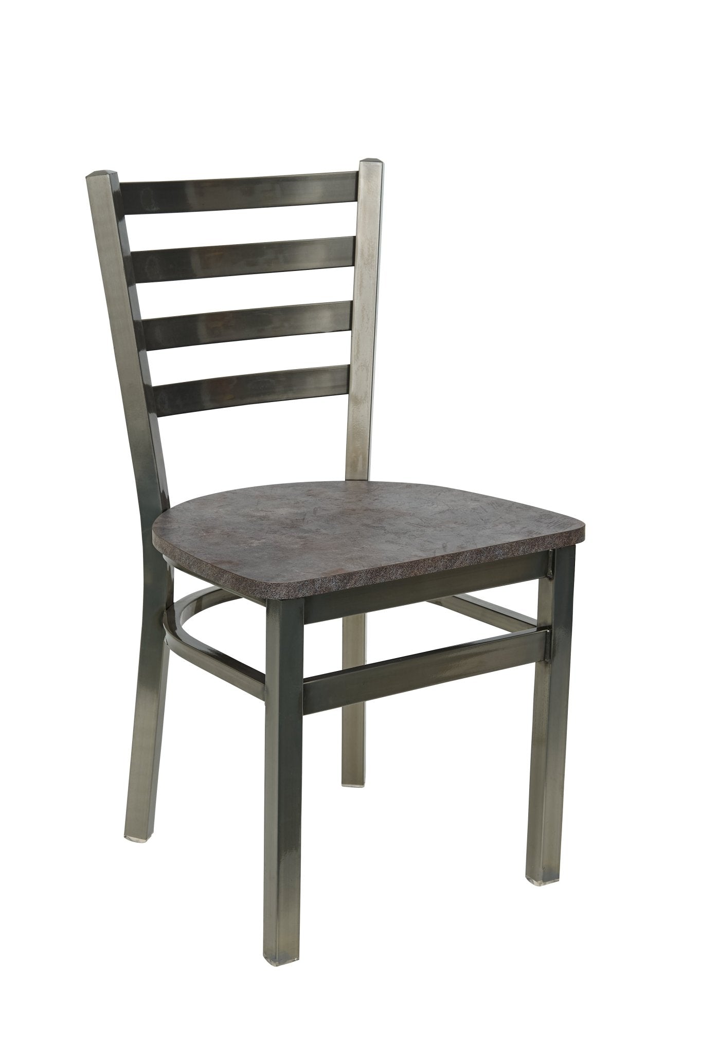 BFM Seating - Lima Ladder Back Chair - Relic Seat - Steel Frame - (BFM - 2160C) - SchoolOutlet