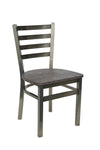BFM Seating - Lima Ladder Back Chair - Relic Seat - Steel Frame - (BFM - 2160C) - SchoolOutlet